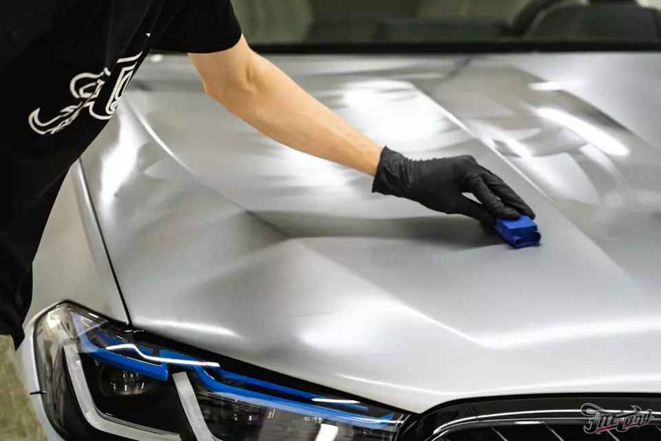 BMW M5 Competition Wylsacom. Оклейка кузова в матовый полиуретан Llumar и обработка керамикой!